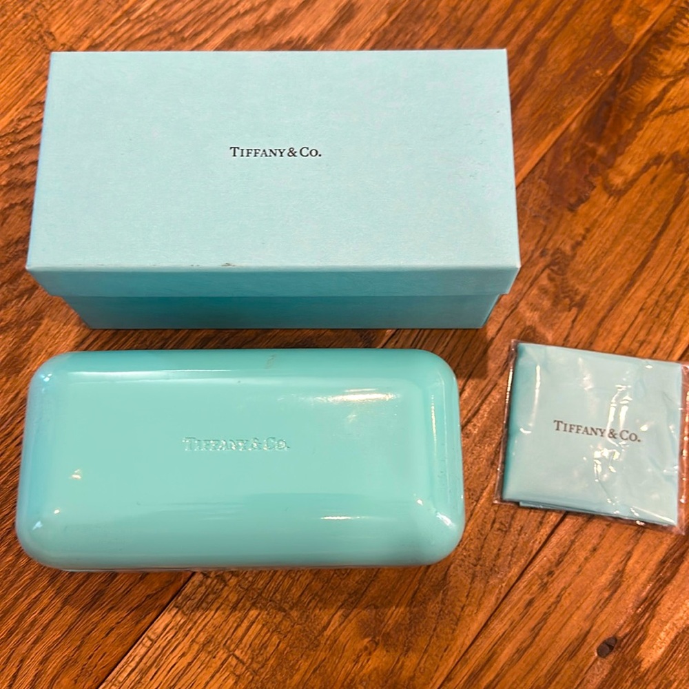 Tiffany & Co sunglass case box and cloth